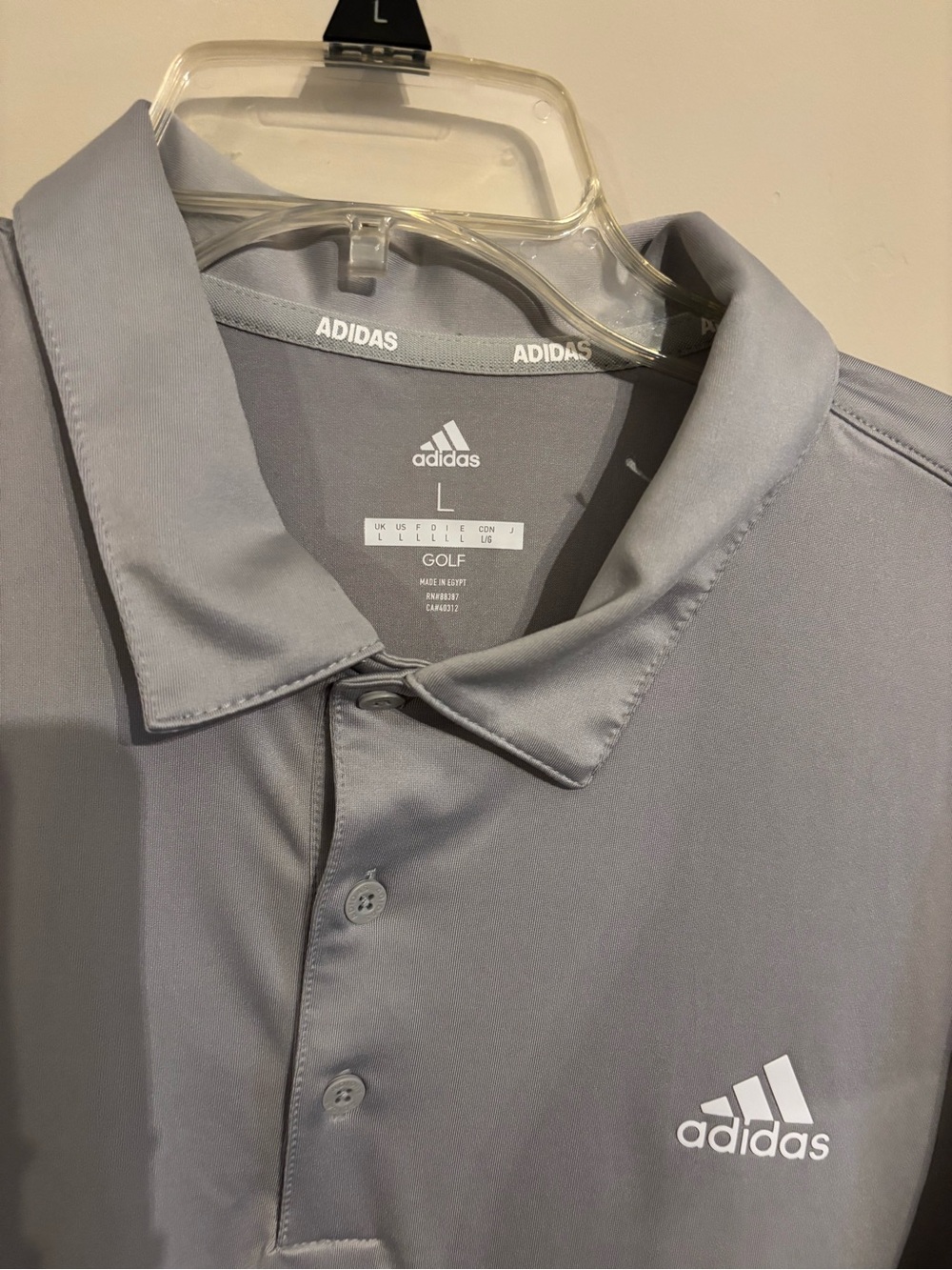 adidas Men’s Golf Polo Shirt - Gray